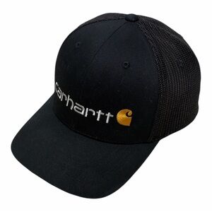 Carhartt flex fit Black Cap trucker hat with Logo adjustable